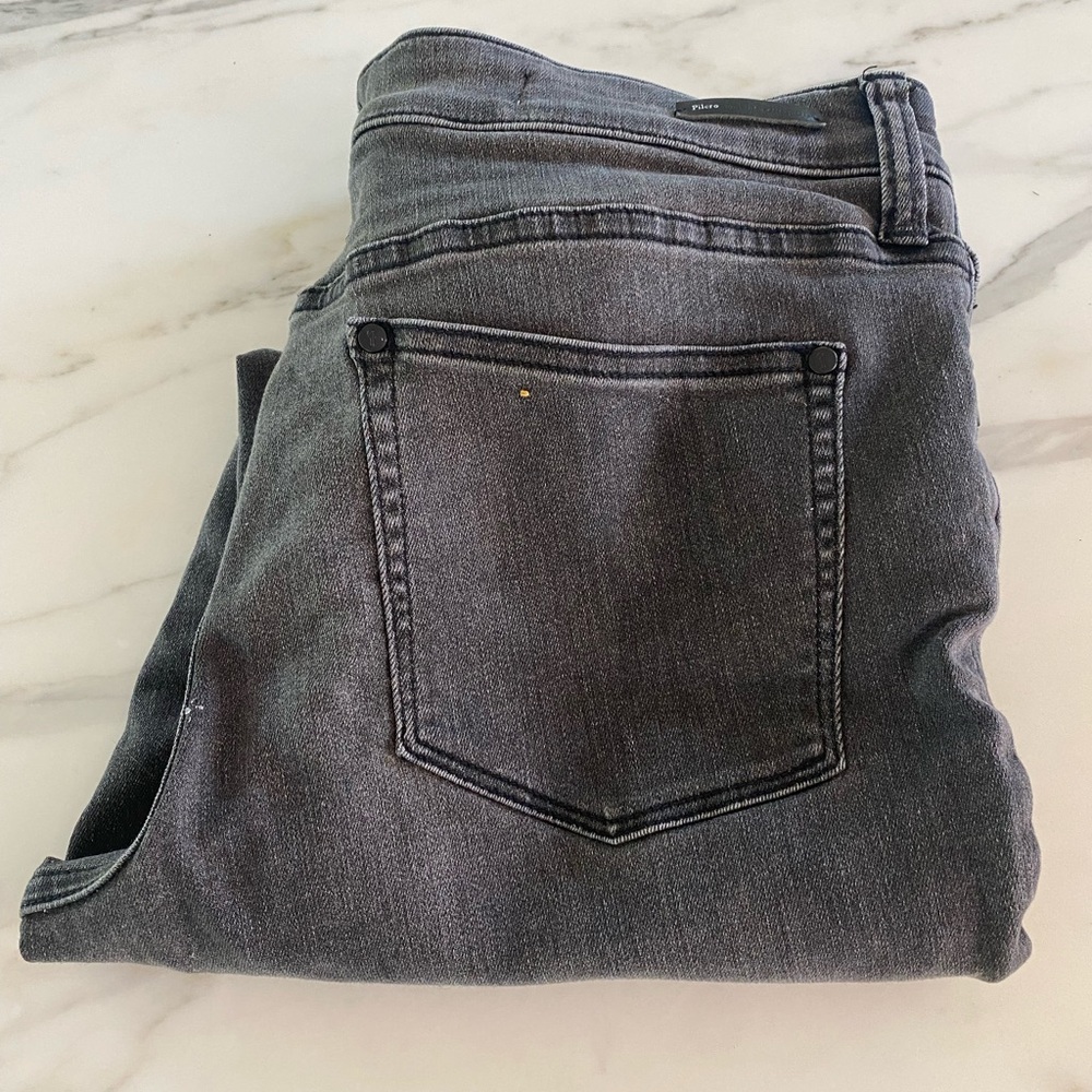 Pilcro Parallel Stretch Denim Jeans - Size 33 - Skinny Fringe - Anthropologie